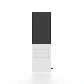 Smart Line Digitale Infostele Regal 6 x A4 mit 43 Zoll Samsung Bildschirm - GIF 360 Grad ohne Anzeige 