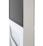 Smart Line Digitale Infostele Regal 6 x A4 mit 43 Zoll Samsung Bildschirm - Gehäusemerkmale Seitlich weiß
