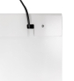 Smart Line Digitales Panel mit Samsung Bildschirm Weiß - Netzstecker Aussparung im Detail 