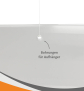 Spuckschutz Deckenhänger Acrylglas 5mm ohne Durchreiche