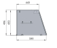 SNACK-Line Bain-Marie Theke 3x GN1/1, Granit rosa-grau, 123x82x85,5 Glasaufbau Klarglas mit Zwischenablage, H=496mm