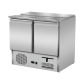 Saladette 2 Türen, gerader Glasaufsatz, 90 x 70