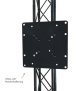 Messestand Traverse U1 Form - Monitorhalterung