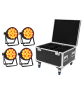 EUROLITE Set 4x LED IP PAR 14x10W HCL + Case EUROLITE Set 4x LED IP PAR 14x10W HCL + Case