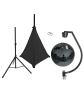 EUROLITE Set Spiegelkugel 50cm schwarz mit Stativ und Segel schwarz