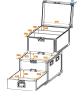 ROADINGER Universal-Roadie-Case mit Rollen