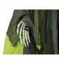 EUROPALMS Halloween Figur Skelett mit grünem Umhang, animiert, 170cm