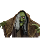 EUROPALMS Halloween Figur Hexe buckelig, animiert, 145cm