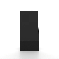 Digitaler Kundenstopper Smart Line mit 43 Zoll Samsung-Bildschirm Schwarz - GIF 360 Grad ohne Werbung