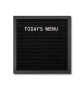 Letterboard Schwarz - 30 x 30cm