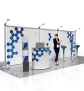 Roll-Up Messestand - ROLL-UP MODULAR W4 - Gesamtansicht