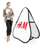 Beachbanner / Pop-Up Banner / Pop Out Banner Triangle - live