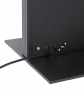 Smart Line Digitale Infostele Regal 6 x A4 mit 43 Zoll Samsung Bildschirm - Anschlüsse schwarz