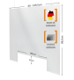 Spuckschutz Deckenhänger Plexiglas 3mm