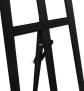 Staffelei aus Holz Schwarz - Gestell im Detail