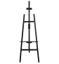 Staffelei aus Holz Schwarz - Vorderseite