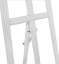 Staffelei aus Holz Weiß - Gestell im Detail