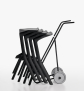 MIURA Barhocker - Transportkarren, einfache Anwendung MIURA Barhocker - Transportkarren, einfache Anwendung