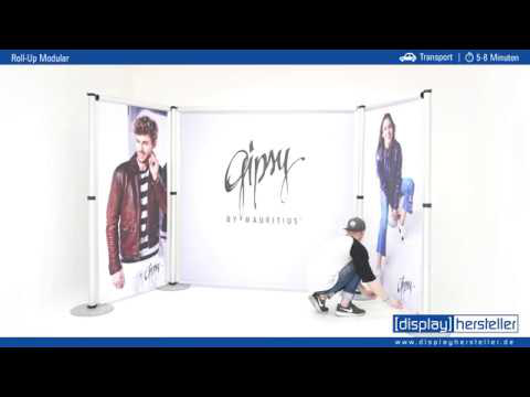 Messestand Roll-Up Modular U6 Form