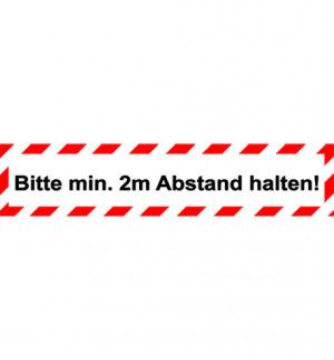 Bodenaufkleber Motiv "Bitte Abstand halten"