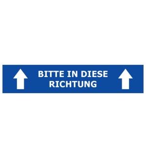 Bodenaufkleber Motiv "Bleibt Gesund"