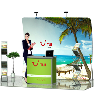 Messestand Messewand Textil Evolution Set 002