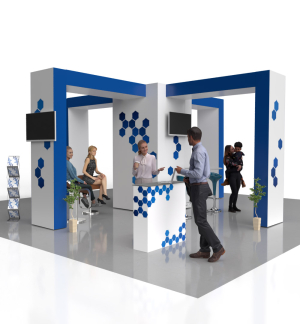 Messestand Faltdisplay Pop-Up MODULAR 121