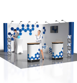 Mobiler Messestand L6 Form