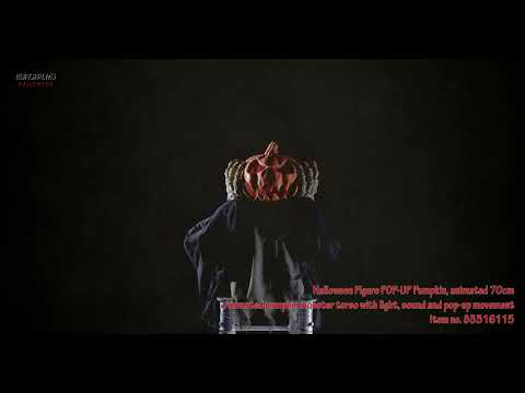 EUROPALMS Halloween Figur POP-UP Kürbis, animiert 70cm