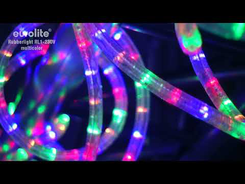 EUROLITE RUBBERLIGHT RL1-230V multicolor 9m