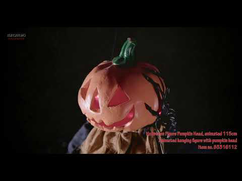 EUROPALMS Halloween Figur Kürbiskopf, animiert 115cm