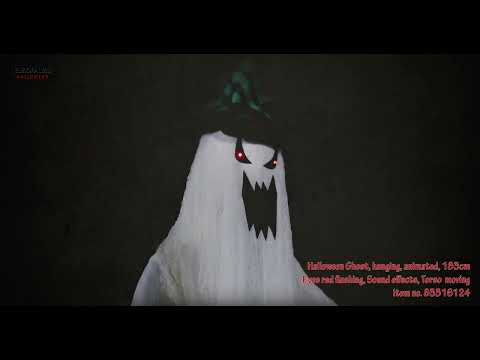 EUROPALMS Halloween Geist, hängend, animiert, 183cm
