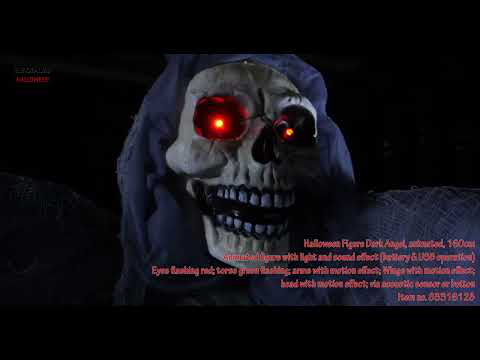 EUROPALMS Halloween Figur Todesengel, animiert, 160cm