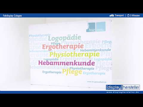 Faltdisplay Cologne PREMIUM gerade