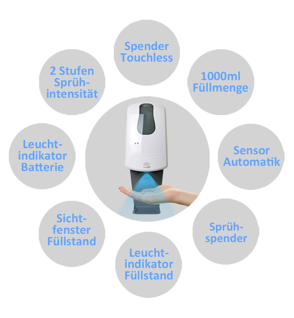 Desinfektionsständer Q Thermo mit Sensor