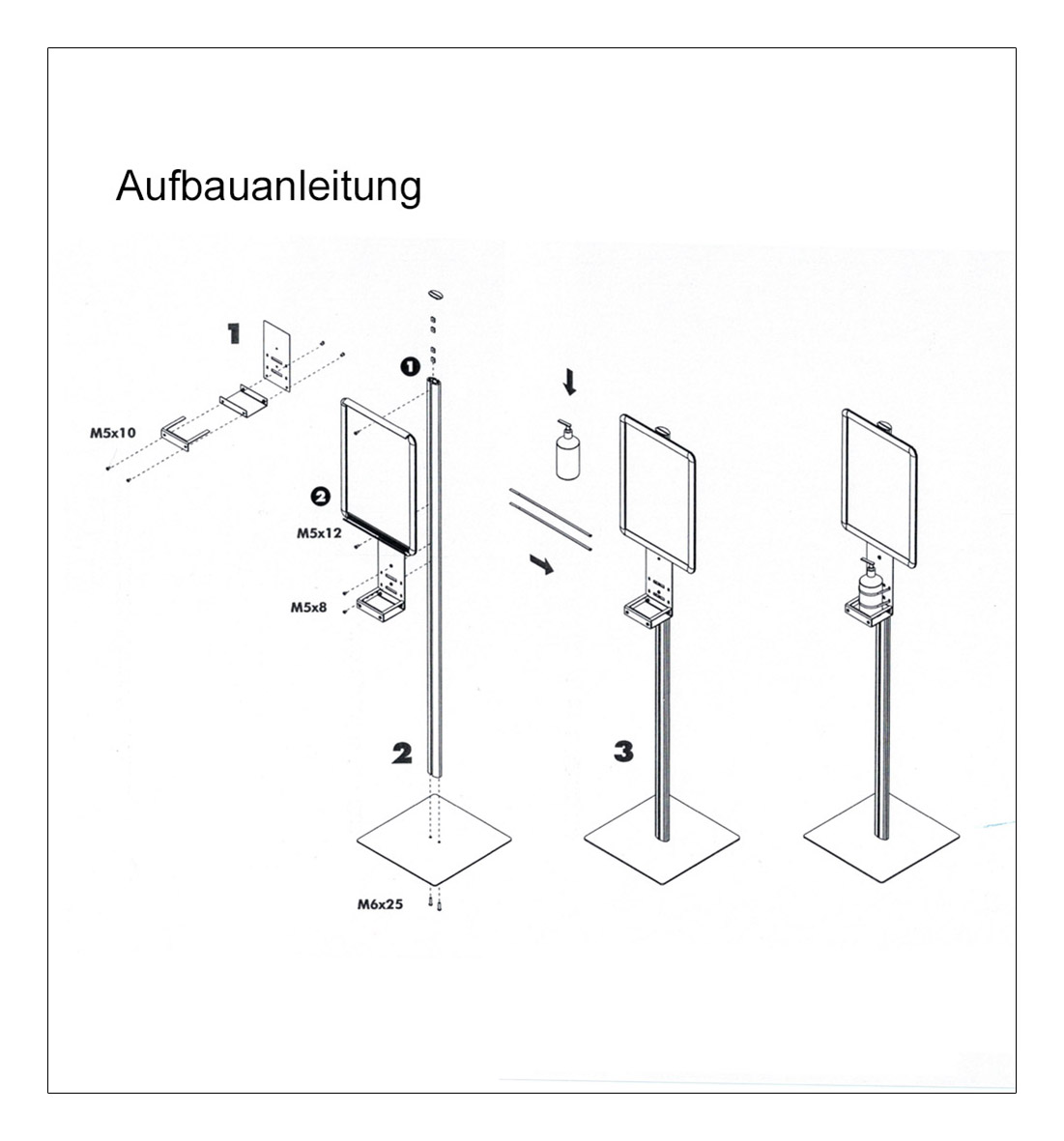  Desinfektionsständer Info DIN A3