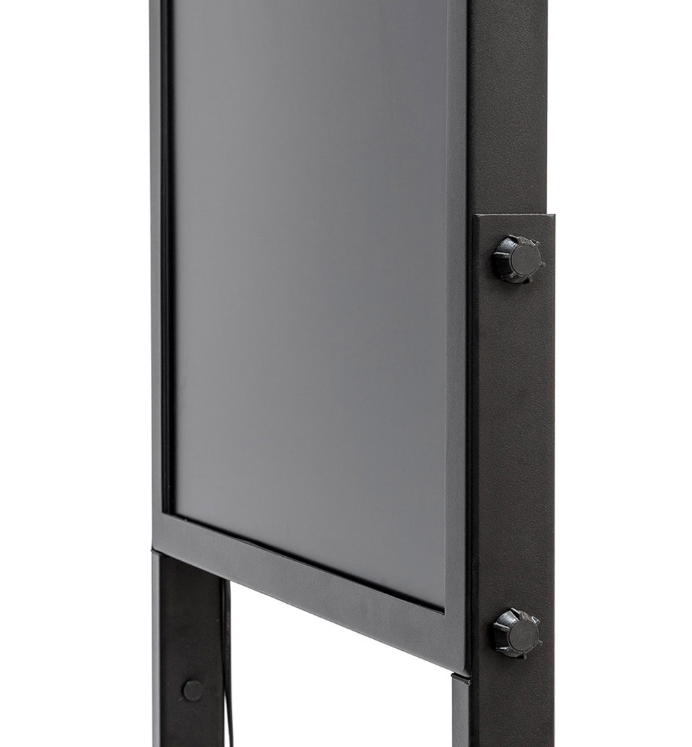 Digitale Infostele Sky Go mit 43" Samsung-Bildschirm - Rahmen im Detail