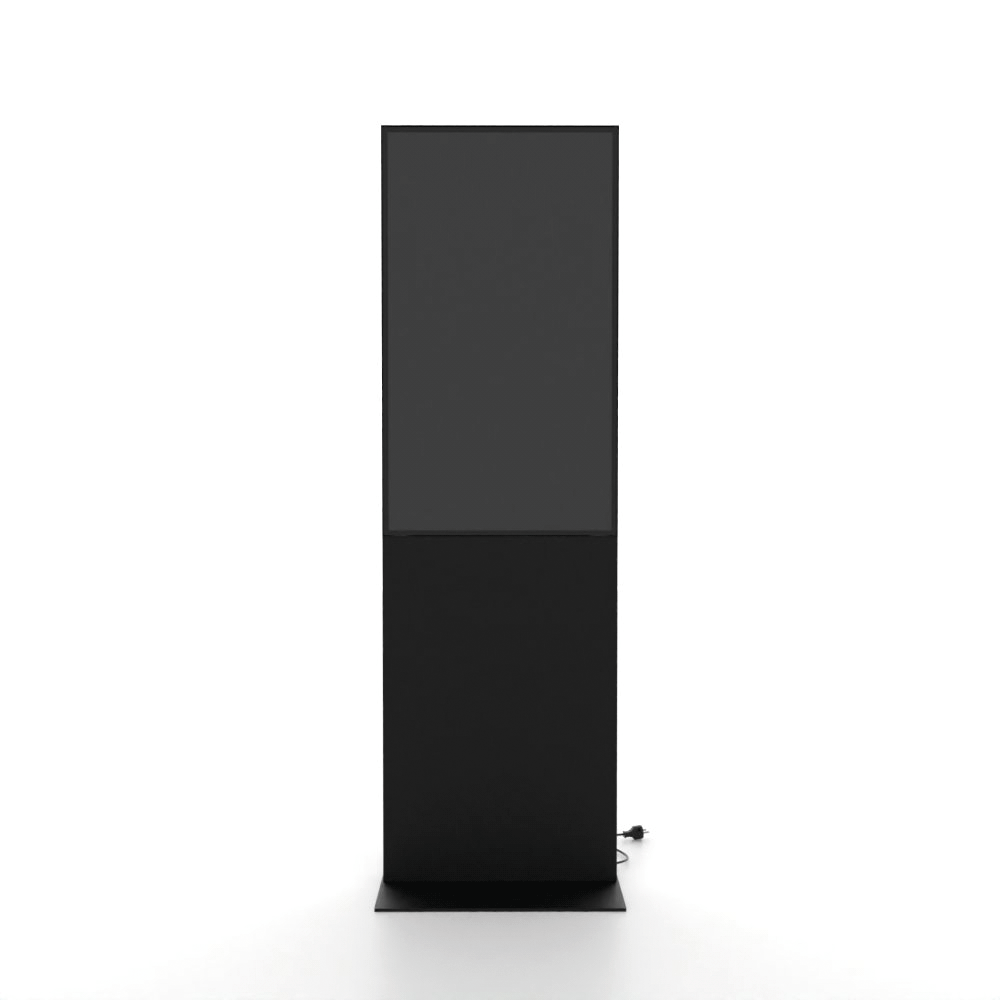Digitale Infostele Smart Line mit Samsung Bildschirm - GIF 360 Grad ohne Werbung schwarz