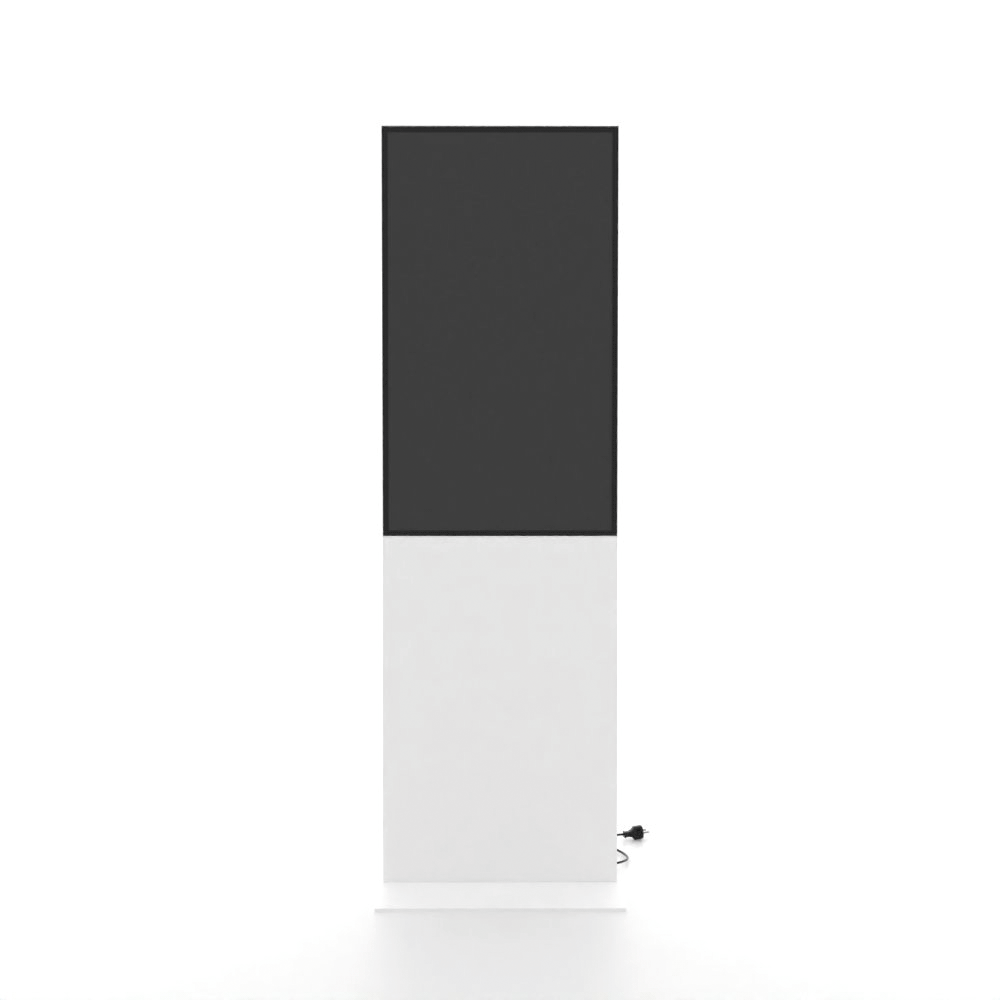 Digitale Infostele Smart Line mit Samsung Bildschirm - GIF 360 Grad ohne Werbung weiß