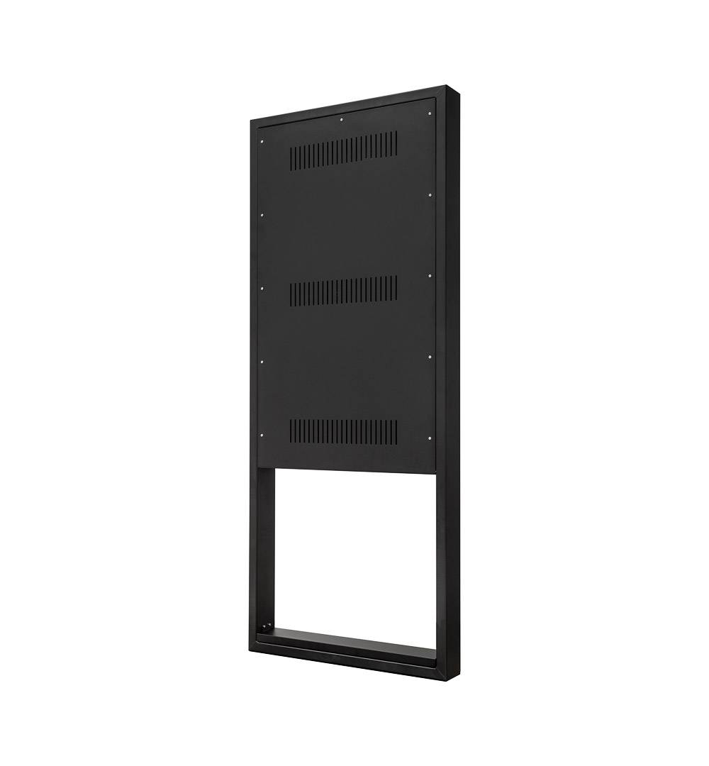 Digitale Outdoor Stele Design mit 55 Zoll Samsung-Bildschirm - Rückseite 