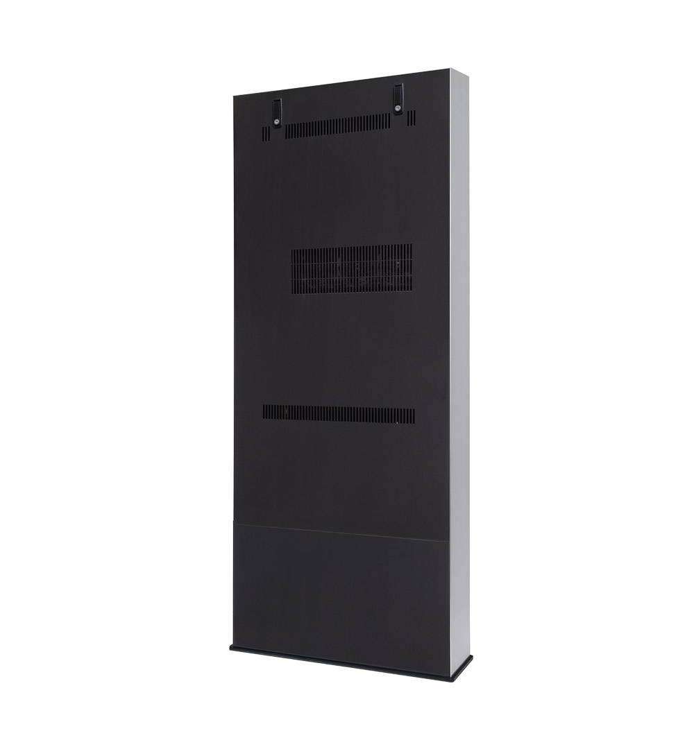 Digitale Outdoor Stele mit 55 Zoll Samsung-Bildschirm - Rückseite