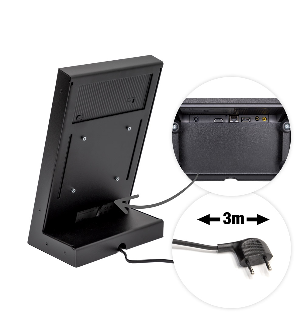 Digital Tischdisplay Nova - Anschlüsse