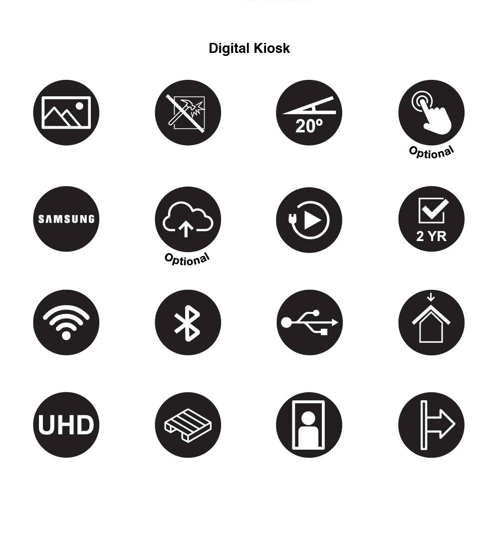 Digitaler Infokiosk mit 43 Zoll Samsung-Bildschirm - Weitere Informationen 