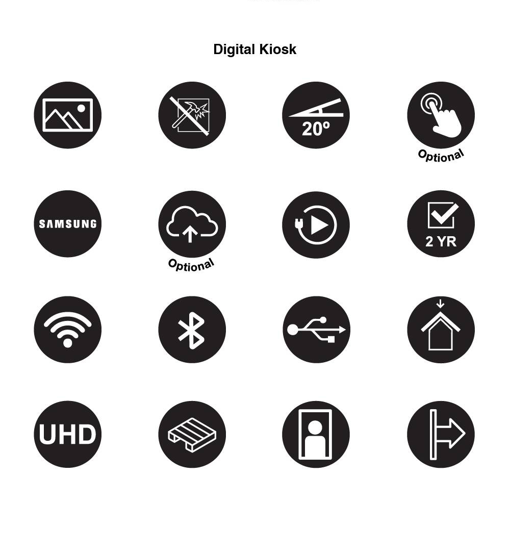 Digitaler Infokiosk mit 50 Zoll Samsung-Bildschirm - Weitere Merkmale 