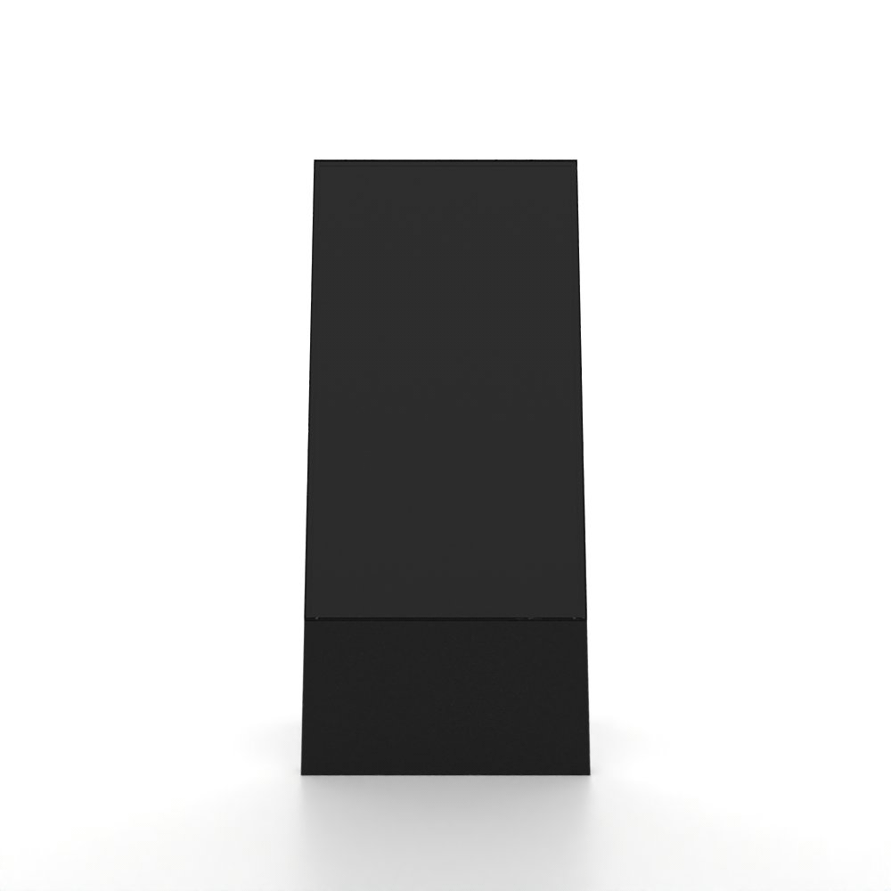 Digitaler Kundenstopper Smart Line mit 43 Zoll Samsung-Bildschirm Schwarz - GIF 360 Grad ohne Werbung