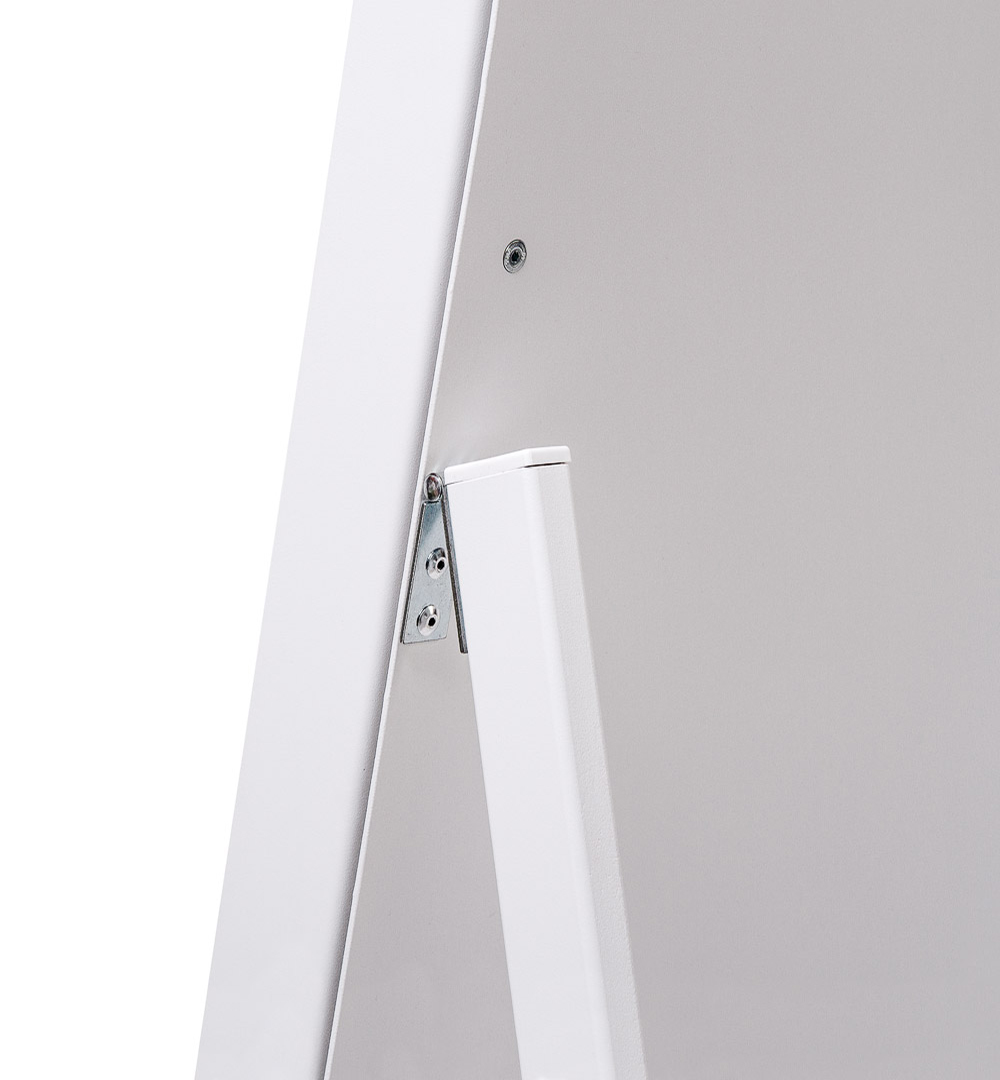 Digitaler Kundenstopper Smart Line mit 43 Zoll Samsung-Bildschirm Weiß - Gehäusemerkmale Rückseite
