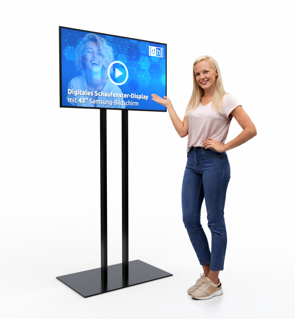Digitales Schaufenster-Display mit Samsung-Bildschirm - 43 Zoll Bildschirm