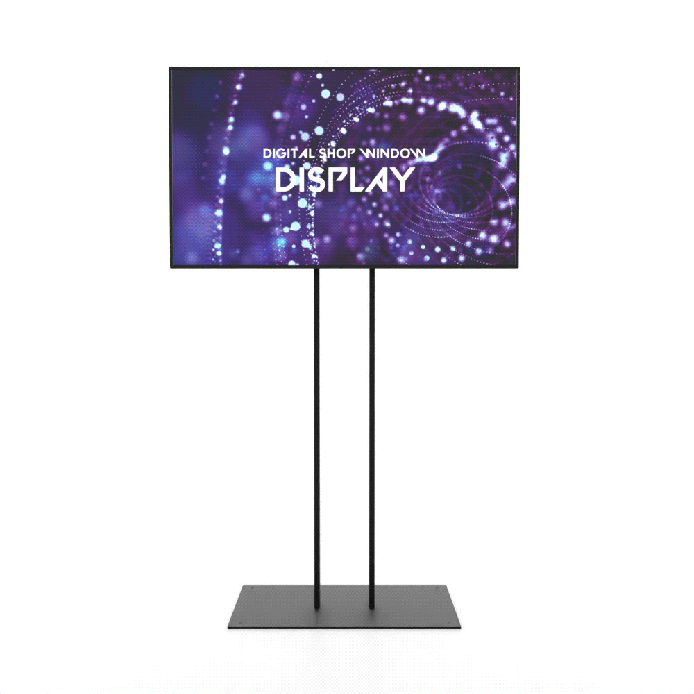 Digitales Schaufenster-Display mit Samsung-Bildschirm - GIF 360 Grad mit Werbung 55 Zoll Bildschirm
