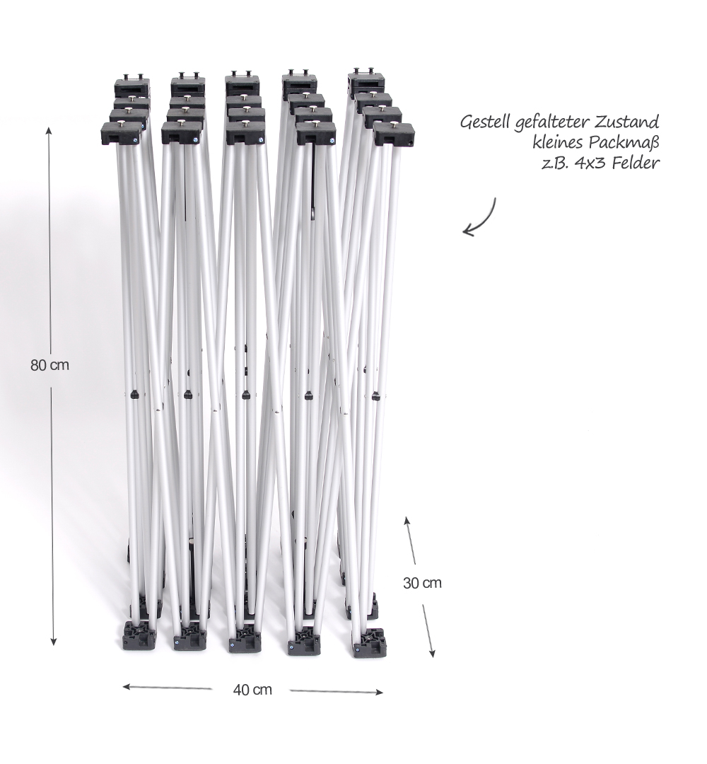 Faltdisplay London STANDARD gebogen Gestell