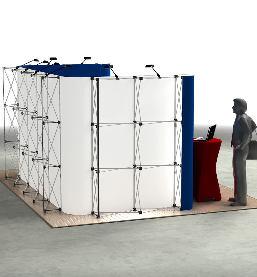 Mobiler Messestand U5 Form - Seite